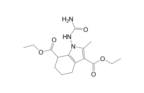 2-Methyl-1-ureido-4,5,6,7-tetrahydro-1H-indole-3,7-dicarboxylic acid diethyl ester