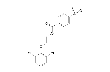 2-(2,6-dichlorophenoxy)ethanol, p-nitrobenzoate