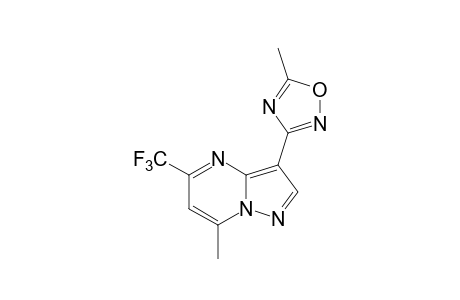 7-methyl-3-(5-methyl-1,2,4-oxadiazol-3-yl)-5-(trifluoromethyl)pyrazolo[1,5-a]pyrimidine