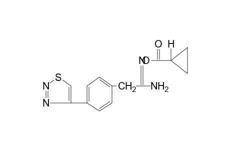 O-(cyclopropylcarbonyl)-2-[p-(1,2,3-thiadiazol-4-yl)phenyl]acetamidoxime