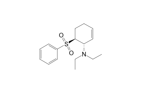 trans-3-Diethylamino-4-(phenylsulfonyl)cyclohexene