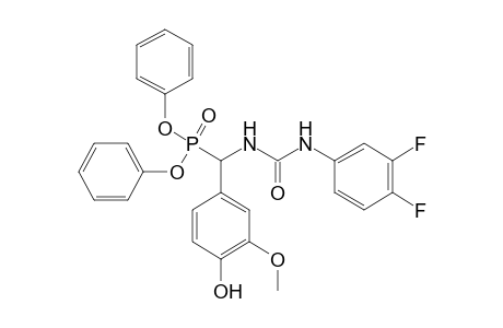 1-(3,4-dlfluorophenyl)-3-(alpha-phosphonovanillyl)urea, diphenyl ester