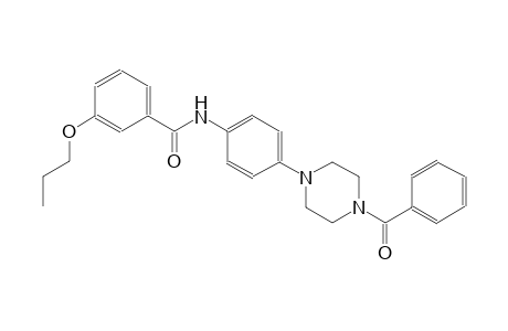 benzamide, N-[4-(4-benzoyl-1-piperazinyl)phenyl]-3-propoxy-