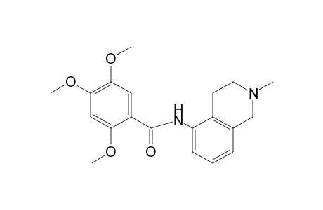 N-(2-methyl-1,2,3,4-tetrahydro-5-isoquinolyl)-2,4,5-trimethoxybenzamide