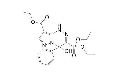 3-DIETHYLPHOSPHONATO-4-HYDROXY-4-PHENYLPYRAZOLO-[3,2-C]-[2-H,5-H]-[1,2,4]-TRIAZIN-8-YLCARBOXYLIC-ACID-ETHYLESTER