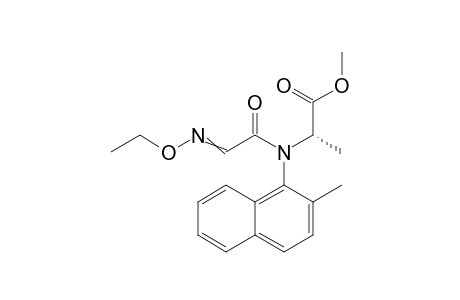 L-Alanine, N-[(ethoxyimino)acetyl]-N-(2-methyl-1-naphthalenyl)-, methyl ester