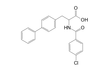 2-(N-para-chlorobenzoyl) amino-3-biphenyl propanoic acid