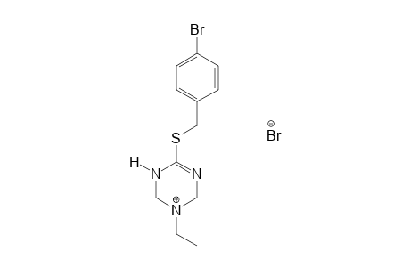 6-[(p-bromobenzyl)thio]-3-ethyl-1,2,3,4-tetrahydro-s-triazine, monohydrobromide