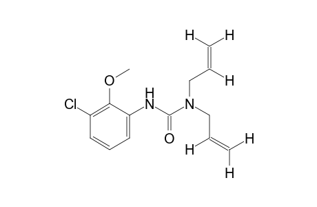 3-(3-chloro-2-methoxyphenyl)-1,1-diallylurea