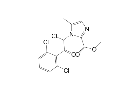 (+-)-Methyl 1-[1-chloro-2-(2,6-dichlorophenyl)-2-oxoethyl)-5-methyl-1H-imidazole-2-carboxylate