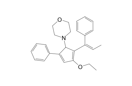 4-[3-ethoxy-5-phenyl-2-[(E)-1-phenylprop-1-enyl]-1-cyclopenta-2,4-dienyl]morpholine