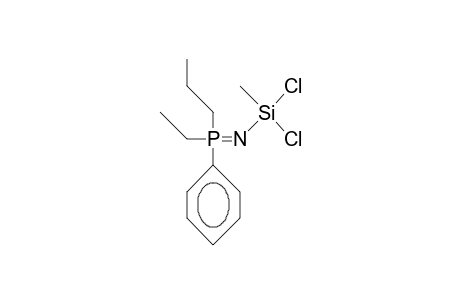 (Dichloro-methyl-silylimino)-ethyl-phenyl-propyl-phosphorane