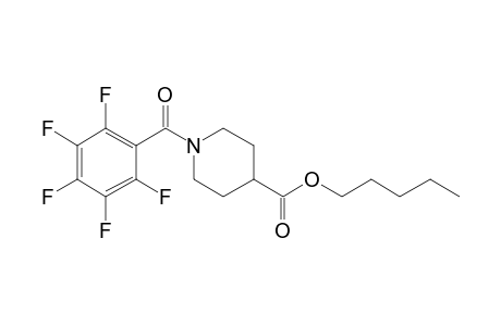 Isonipecotic acid, N-pentafluorobenzoyl-, pentyl ester