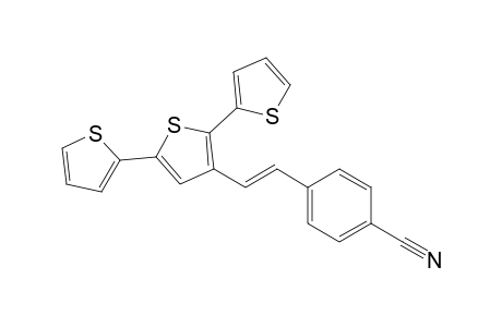 4-[(E)-2-(2,5-dithiophen-2-yl-3-thiophenyl)ethenyl]benzonitrile
