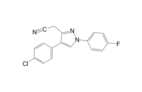 4-(p-chlorophenyl)-1-(p-fluorophenyl)pyrazole-3-acetonitrile
