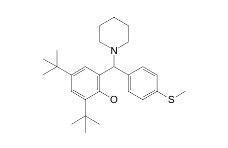 2,4-Ditert-butyl-6-[(4-methylsulfanylphenyl)-(1-piperidyl)methyl]phenol