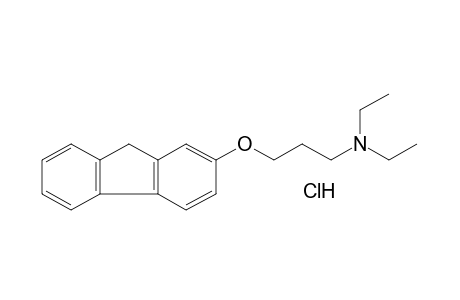 2-[3-(diethylamino)propoxy]fluorene, hydrochloride
