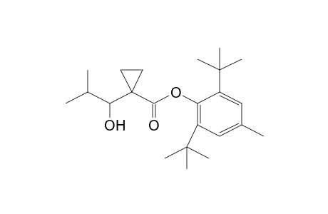 Cyclopropanecarboxylic acid, 1-(1-hydroxy-2-methylpropyl)-, 2,6-bis(1,1-dimethylethyl)-4-methylphenyl ester