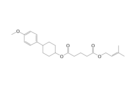 Glutaric acid, 3-methylbut-2-en-1-yl 4-(4-methoxyphenyl)cyclohexyl ester