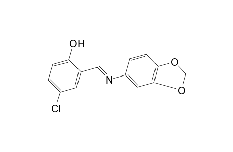 4-chloro-2-{N-[3,4-(methylenedioxy)phenyl]formimidoyl}phenol