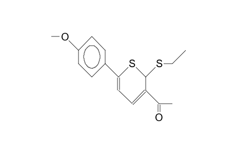 3-ACETO-2-(ETHYLTHIO)-6-(4-METHOXYPHENYL)-2H-THIOPYRANE