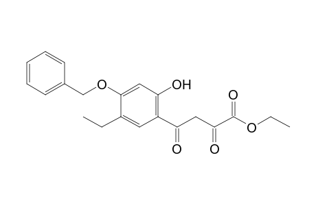 4-benzyloxy-5-ethyl-2-hydroxybenzoylpyruvic acid, ethyl ester