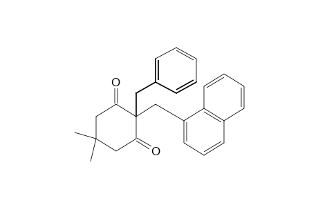 2-benzyl-5,5-dimethyl-2-(1-naphthylmethyl)-1,3-cyclohexanedione