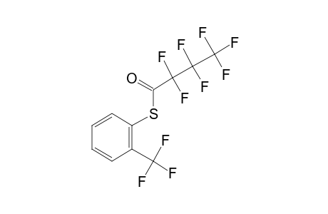 2-(Trifluoromethyl)thiophenol, S-heptafluorobutyryl-