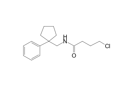 4-Chloro-N-[(1-phenylcyclopentyl)methyl]butanamide