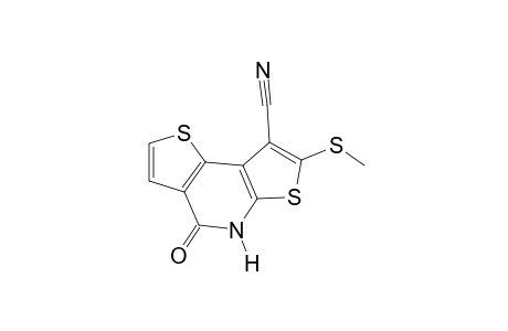 4,5-dihydro-7-(methylthio)-4-oxodithieno[2,3-d:2',3'-d]pyridine-8-carbonitrile