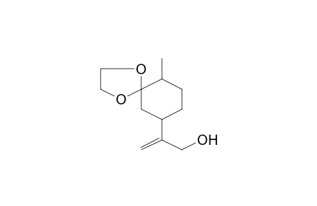 1,4-Dioxaspiro[4,5]decane-7-ethanol, 10-methyl-.beta.-methylene-