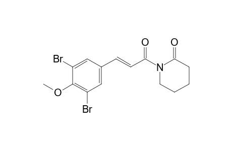 (E)-1-[3-(3,5-DiBromo-4-methoxyphenyl)acryloyl]piperidin-2-one