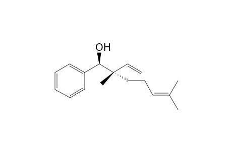 ANTI-(1S,2S)-2,6-DIMETHYL-2-ETHENYL-1-PHENYL-5-HEPTEN-1-OL
