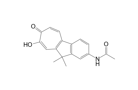 2-Acetamido-8-hydroxy-10,10-dimethylcyclohept[a]inden-7(10H)-one