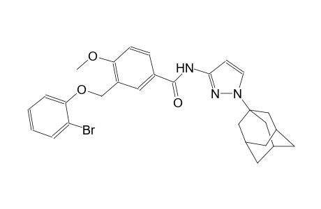 N-[1-(1-adamantyl)-1H-pyrazol-3-yl]-3-[(2-bromophenoxy)methyl]-4-methoxybenzamide