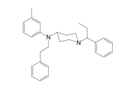 N-3-Methylphenyl-N-(2-phenylethyl)-1-(1-phenylpropyl)piperidin-4-amine