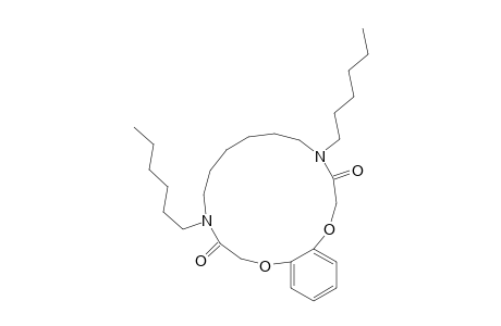 1,14,4,11-Benzodioxadiazacyclohexadecine-3,12(2H,13H)-dione, 4,11-dihexyl-4,5,6,7,8,9,10,11-octahydro-