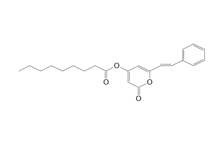 .alpha.-Pyrone, 4-nonanoyloxy-6-(2-phenylethenyl)-, (E)-