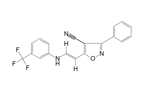 trans-3-PHENYL-5-[2-(alpha,alpha,alpha-TRIFLUORO-m-TOLUIDINO)VINYL-4-ISOXAZOLECARBONITRILE