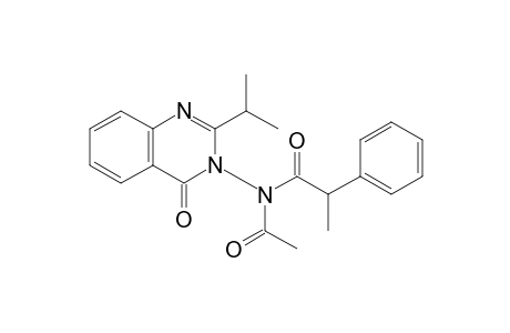 3-[N-Acetyl-N-(2-phenylpropoyl)amino]-2-isopropyl-3,4-dihydroquinazolin-4-one isomer