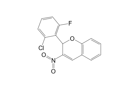 2-(2-chloro-6-fluorophenyl)-3-nitro-2H-1-benzopyran