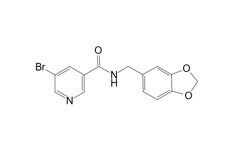 5-Bromo-N-piperonyl-nicotinamide