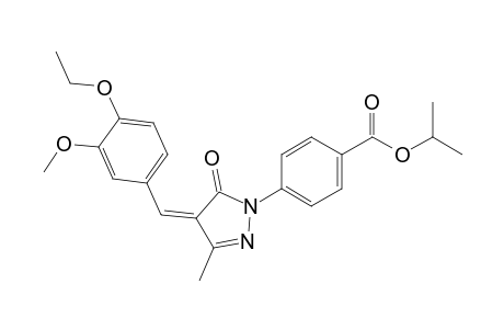 benzoic acid, 4-[(4Z)-4-[(4-ethoxy-3-methoxyphenyl)methylene]-4,5-dihydro-3-methyl-5-oxo-1H-pyrazol-1-yl]-, 1-methylethyl ester