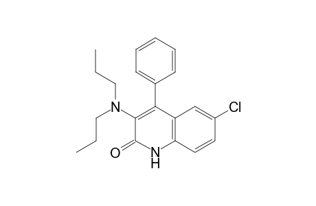 6-chloro-3-(dipropylamino)-4-phenyl-2(1H)-quinolinone