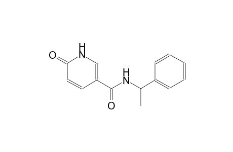 Pyridine-3-carboxamide, 6(1H)-oxo-N-(1-phenylethyl)-