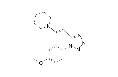 trans-1-(p-methoxyphenyl)-5-(2-piperidinovinyl)-1H-tetrazole