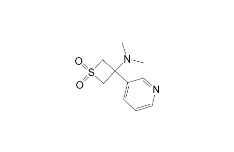 N,N-dimethyl-1,1-bis(oxidanylidene)-3-pyridin-3-yl-thietan-3-amine