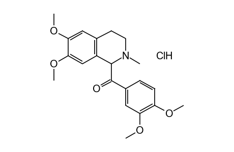 6,7-dimethoxy-2-methyl-1,2,3,4-tetrahydro-1-isoquinolinyl 3,4-dimethoxyphenyl ketone, hydrochloride