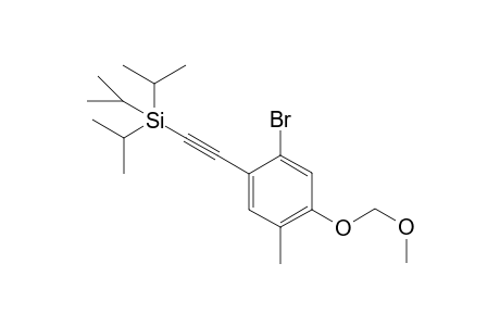 1-Bromo-5-(methoxymethoxy)-4-methyl-2-[(triisopropylsilyl)ethynyl]-benzene