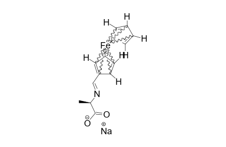 (S)-SODIUM-2-[(FERROCENYLMETHYLIDENE)-AMINO]-PROPANOATE